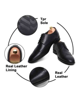 Sardonyx Leather Men Black Shoe