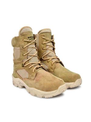 Army Boots for Men's with Leather (Beige)