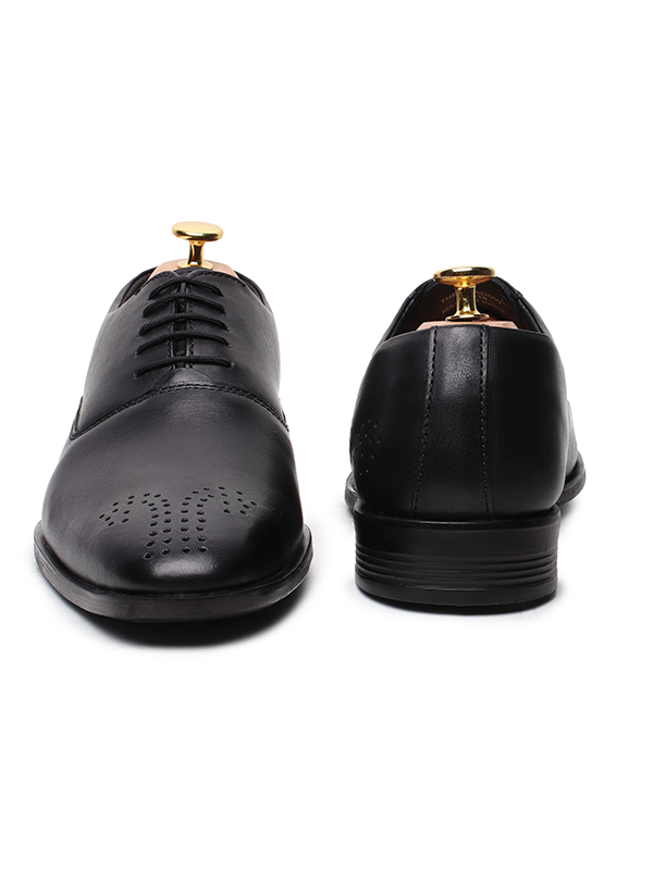 SHRECK Leather Men’s Black Shoes – By ShoeDekho.com - Image 10
