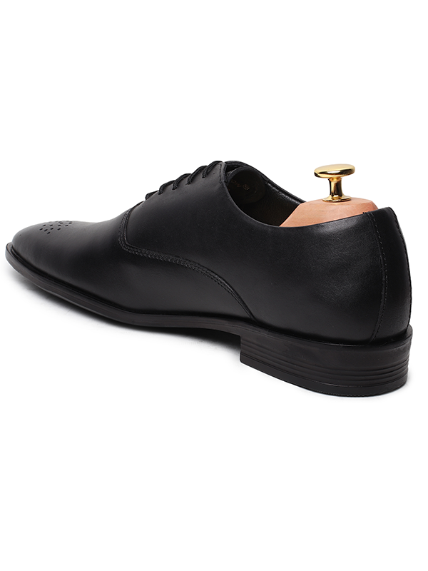 SHRECK Leather Men’s Black Shoes – By ShoeDekho.com - Image 9