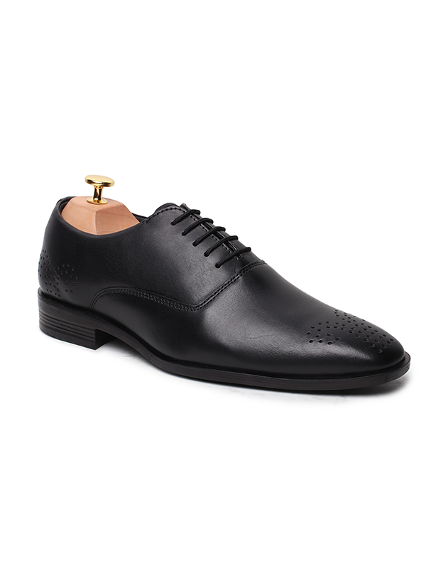 SHRECK Leather Men’s Black Shoes – By ShoeDekho.com - Image 6