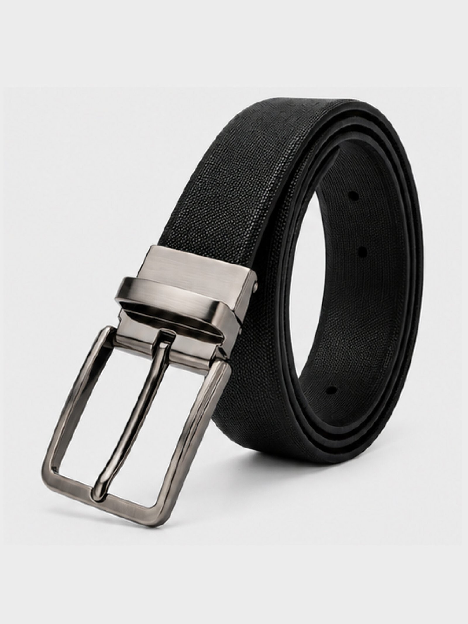 Premium Textured Men's Belt | Pin Buckle | Formal & Casual Wear - Image 5