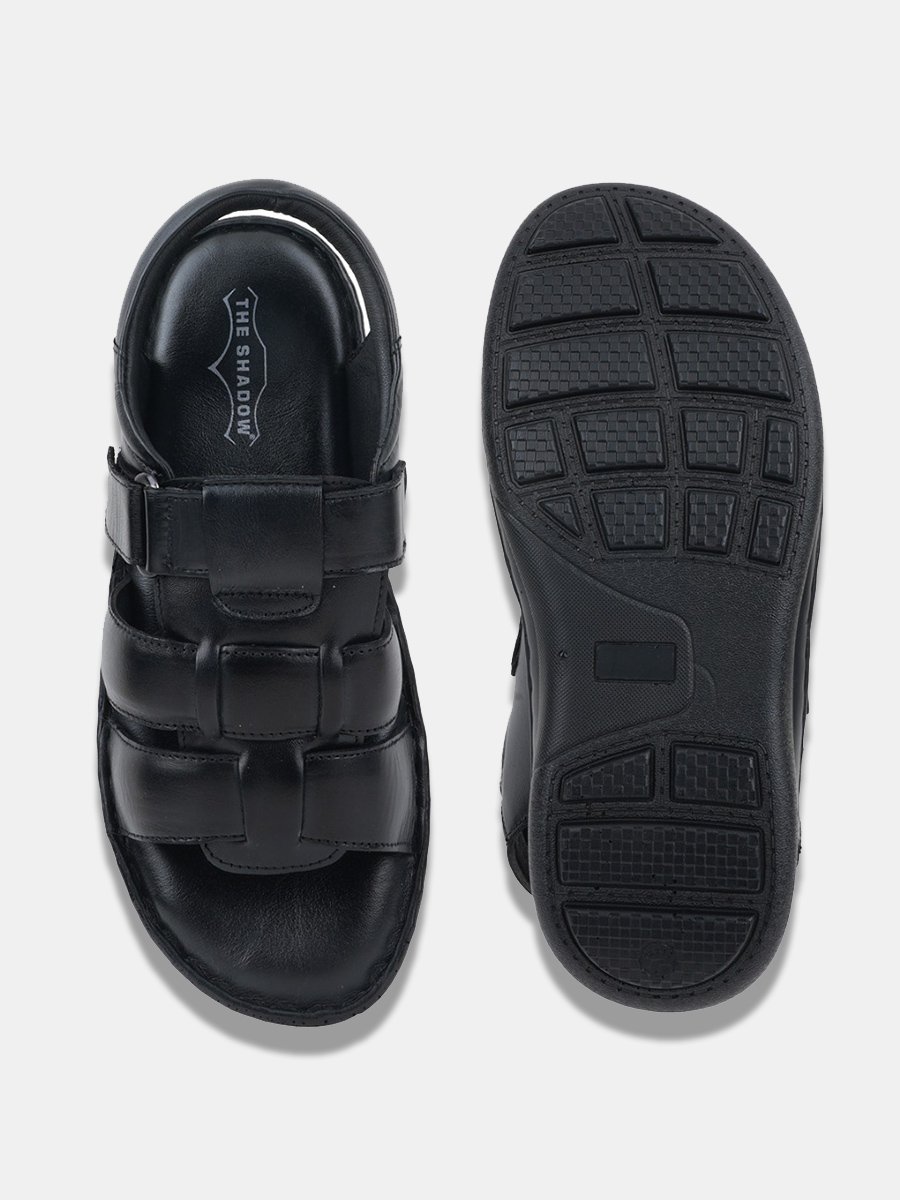 Men Leather Shoe-Style Sandals - Image 2