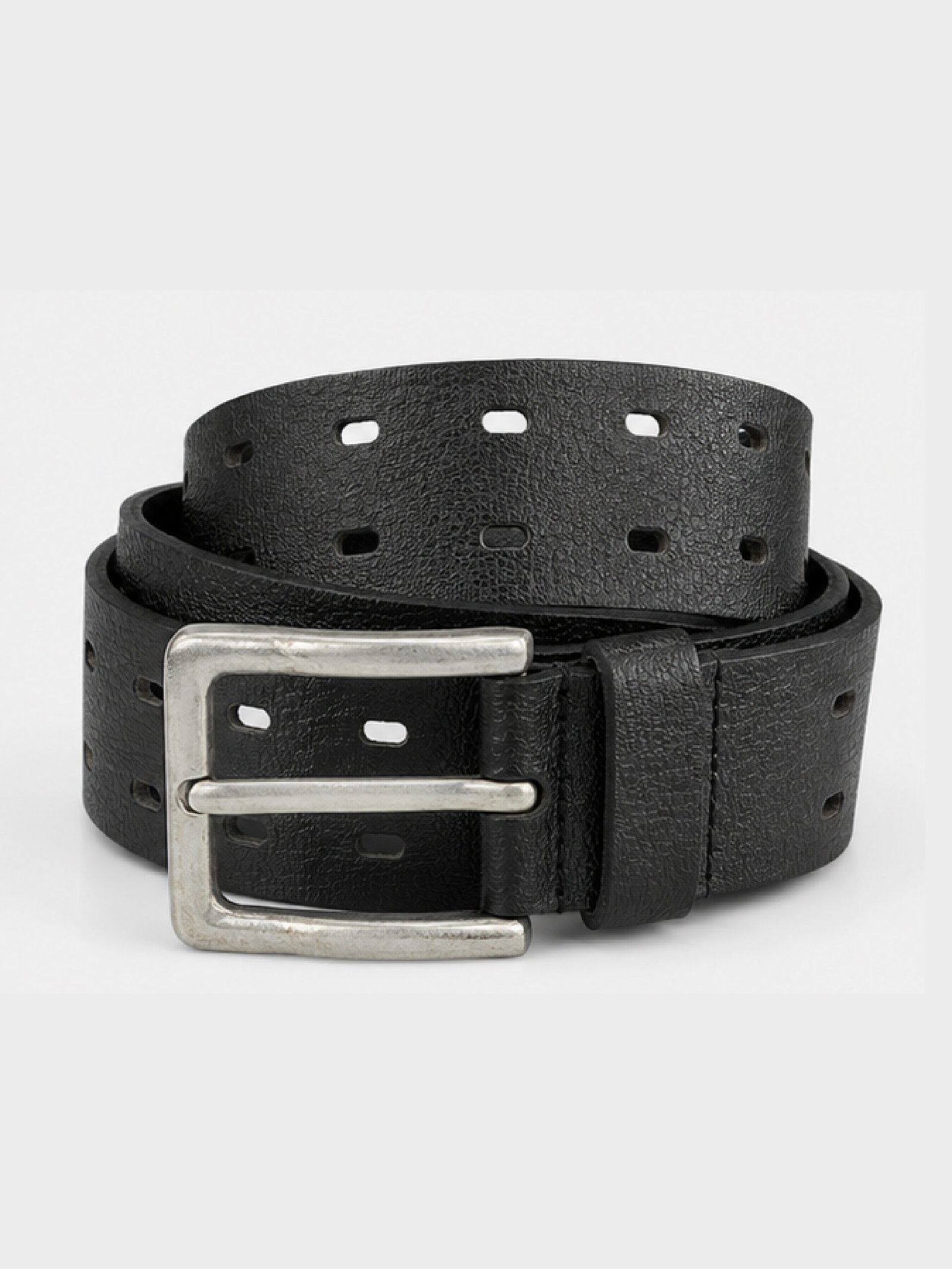 Premium Men's Casual Textured Belt with Pin Buckle | Black, Brown & Tan - Image 9