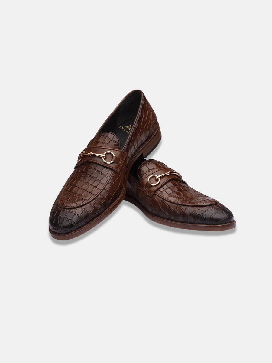 Black , Brown Leather Shoes - Image 6
