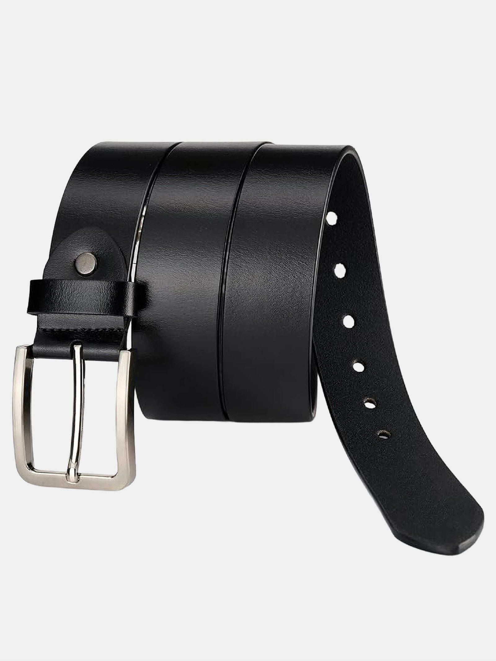 Men's Genuine Leather Belt –Black - Image 2