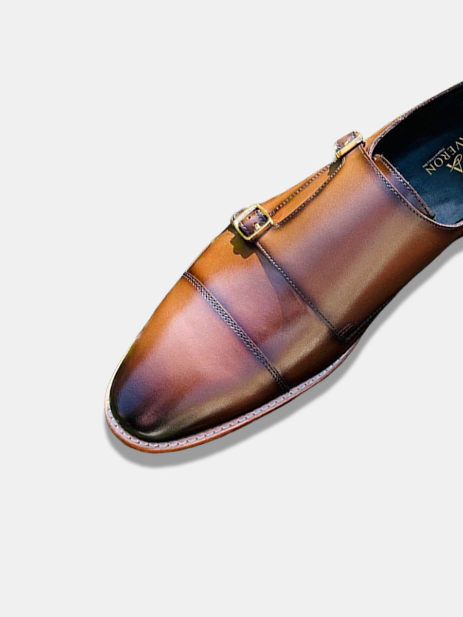 Black Double Monk Strap Shoes - Image 4