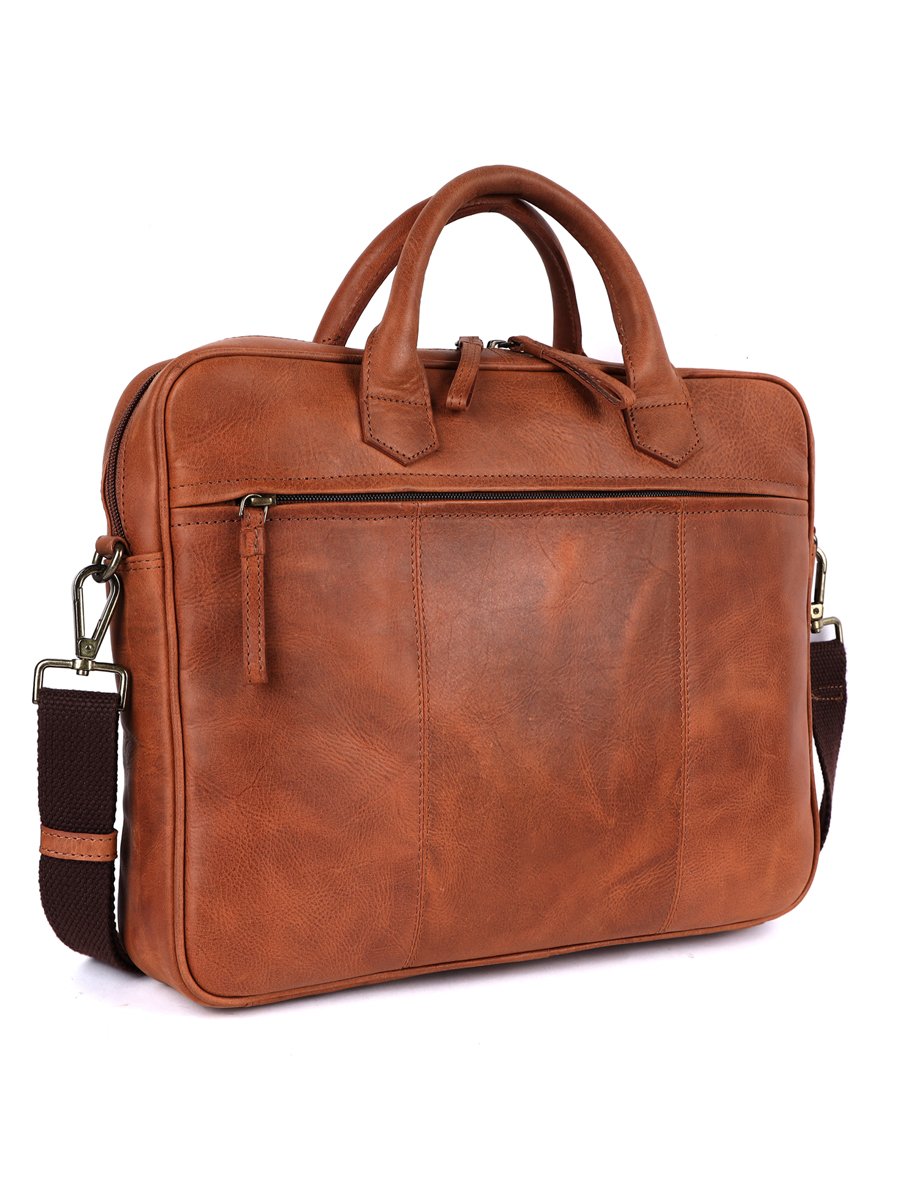 Laptop Messenger Bag (14 inch size) – Tan - Image 2