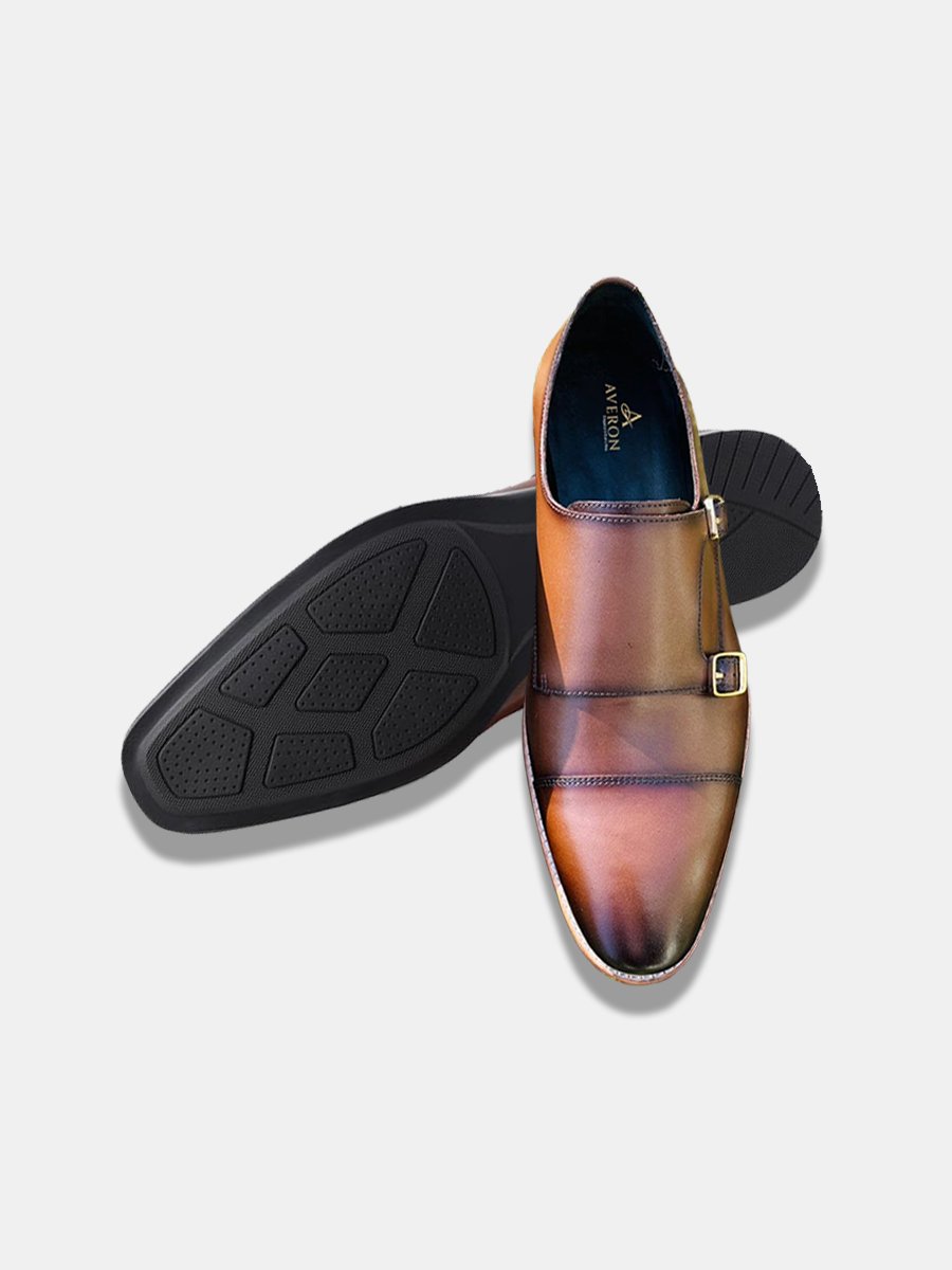 Black Double Monk Strap Shoes - Image 2