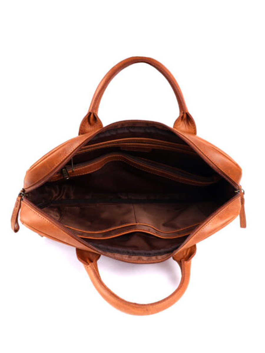 Laptop Messenger Bag (14 inch size) – Tan - Image 4