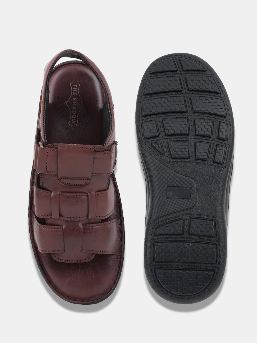 Men Leather Shoe-Style Sandals - Image 5