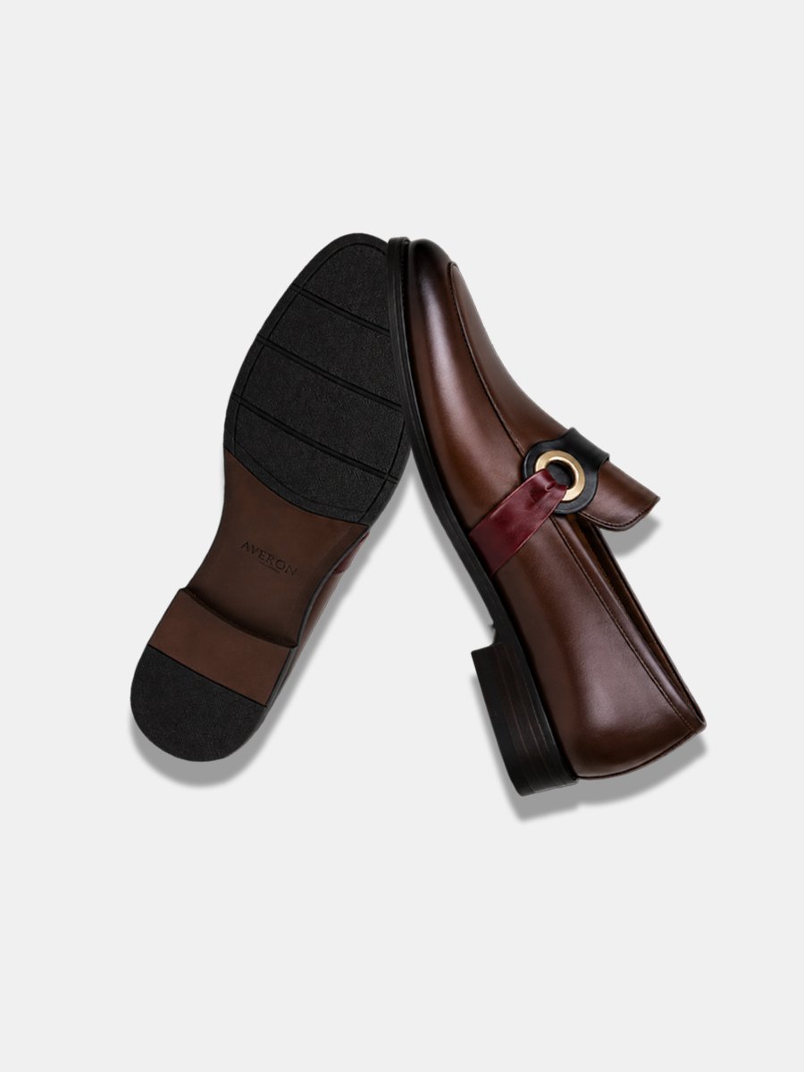 Black Leather Horsebit Loafers Shoes - Image 8