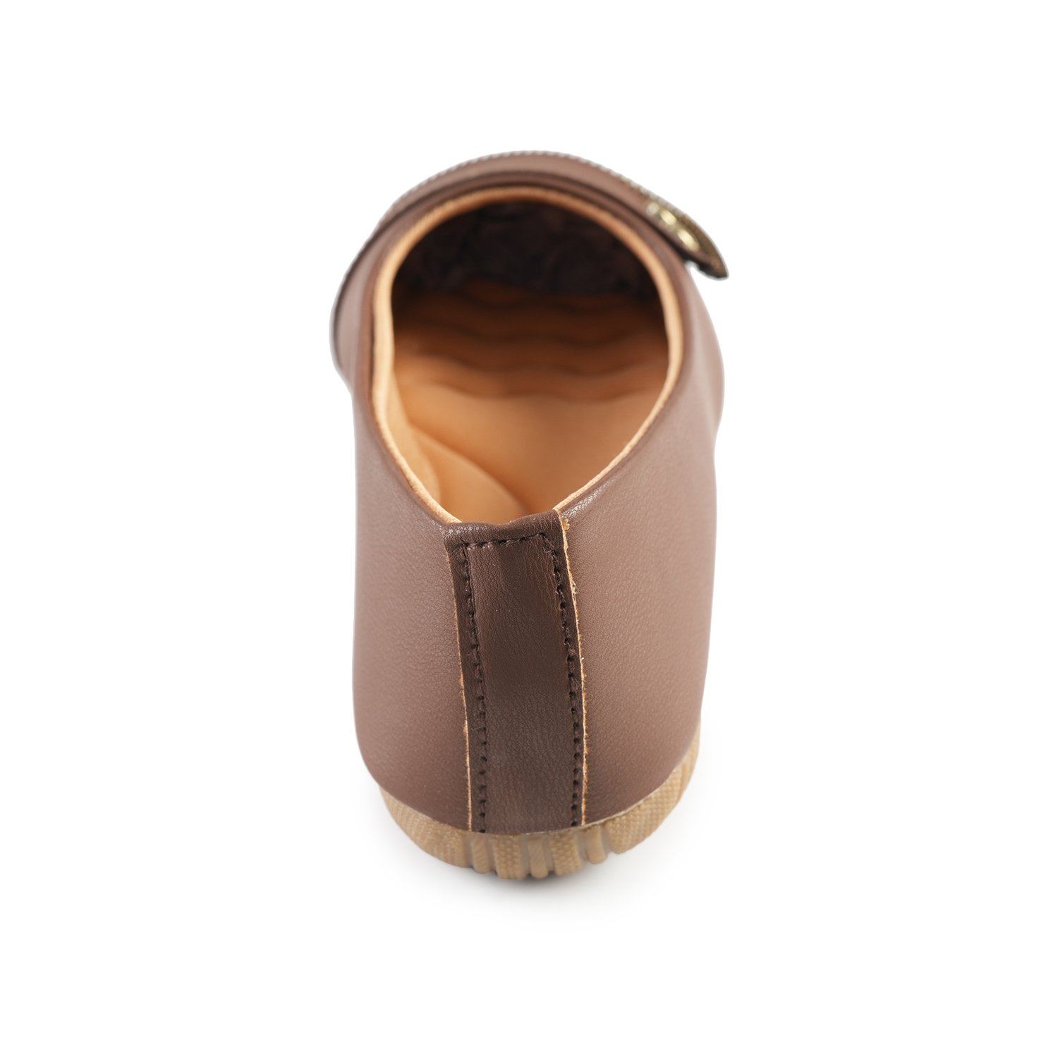 Women's Brown Ballet Flats | Comfortable Slip-On Casual Office Shoes - Image 5