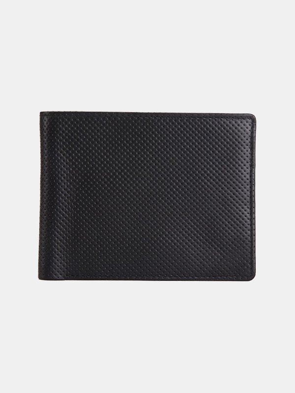 Men’s Textured Wallet – Florence – Black - Image 2