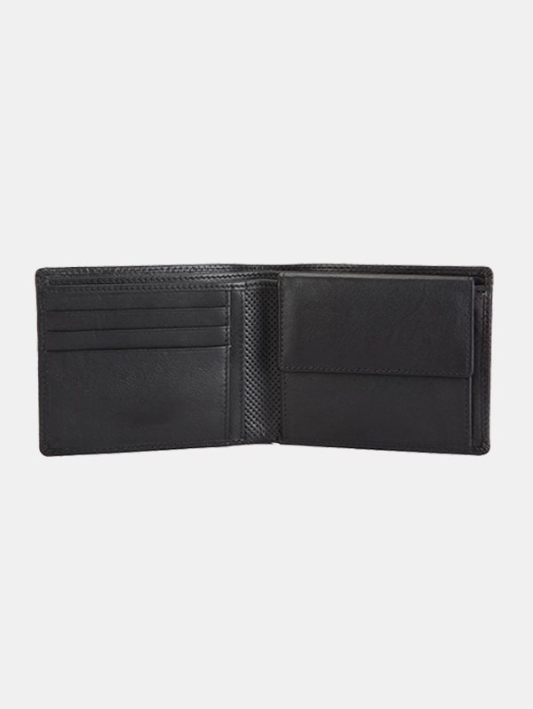 Men’s Textured Wallet – Florence – Black - Image 4