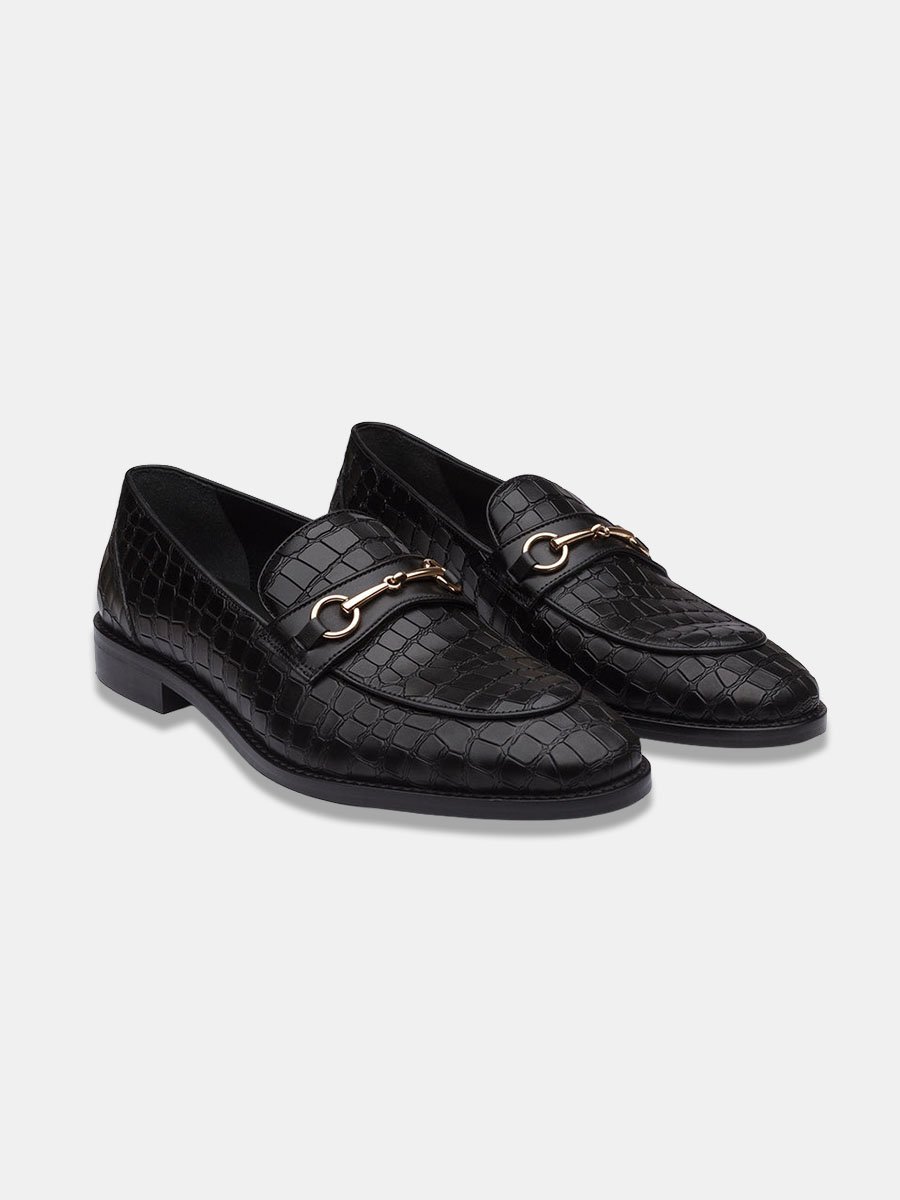Black , Brown Leather Shoes