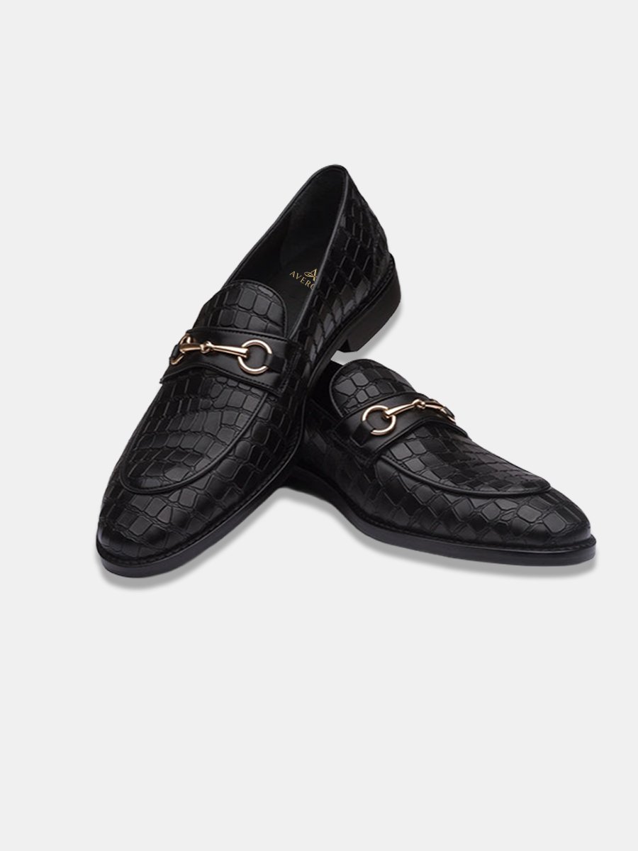 Black , Brown Leather Shoes - Image 2