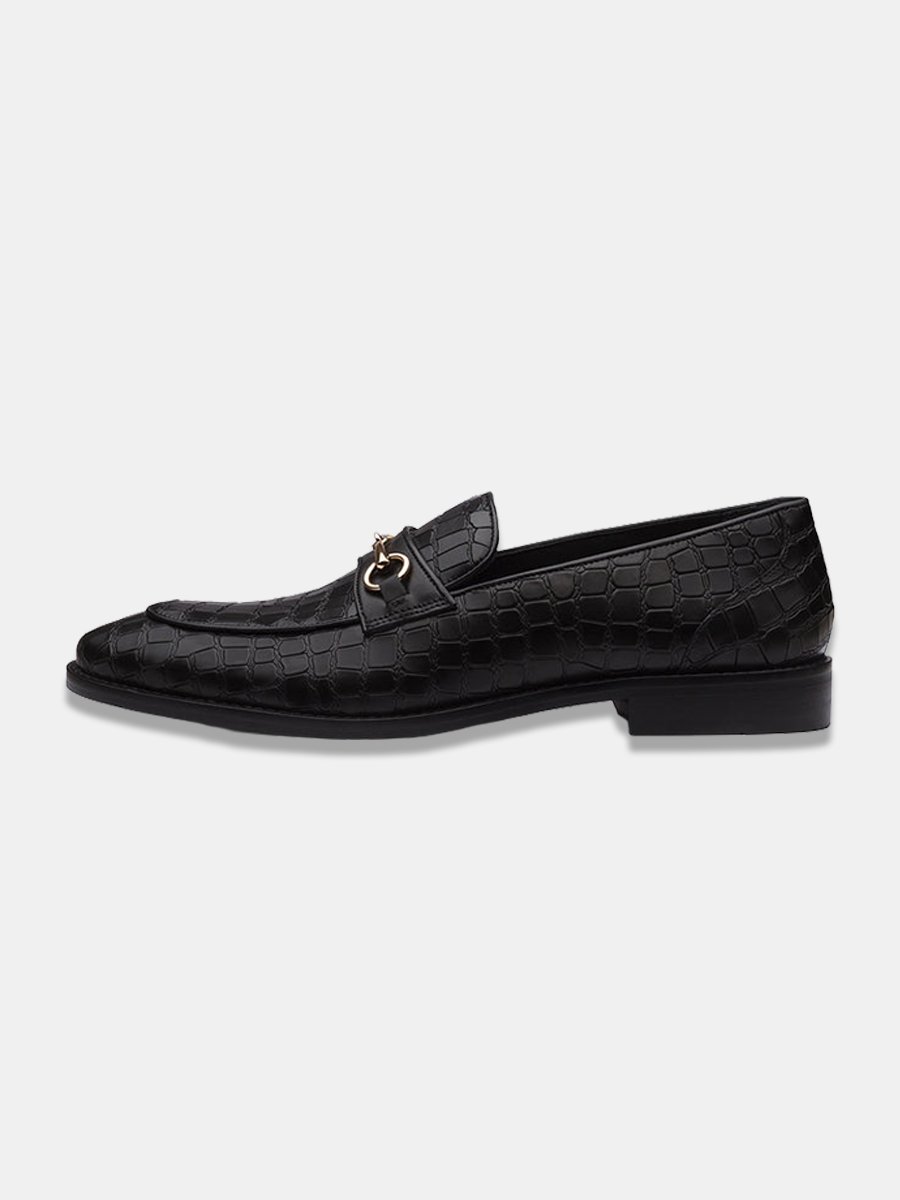 Black , Brown Leather Shoes - Image 5
