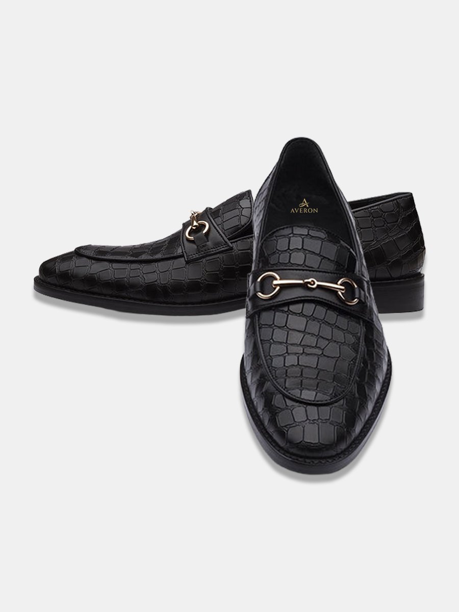 Black , Brown Leather Shoes - Image 4