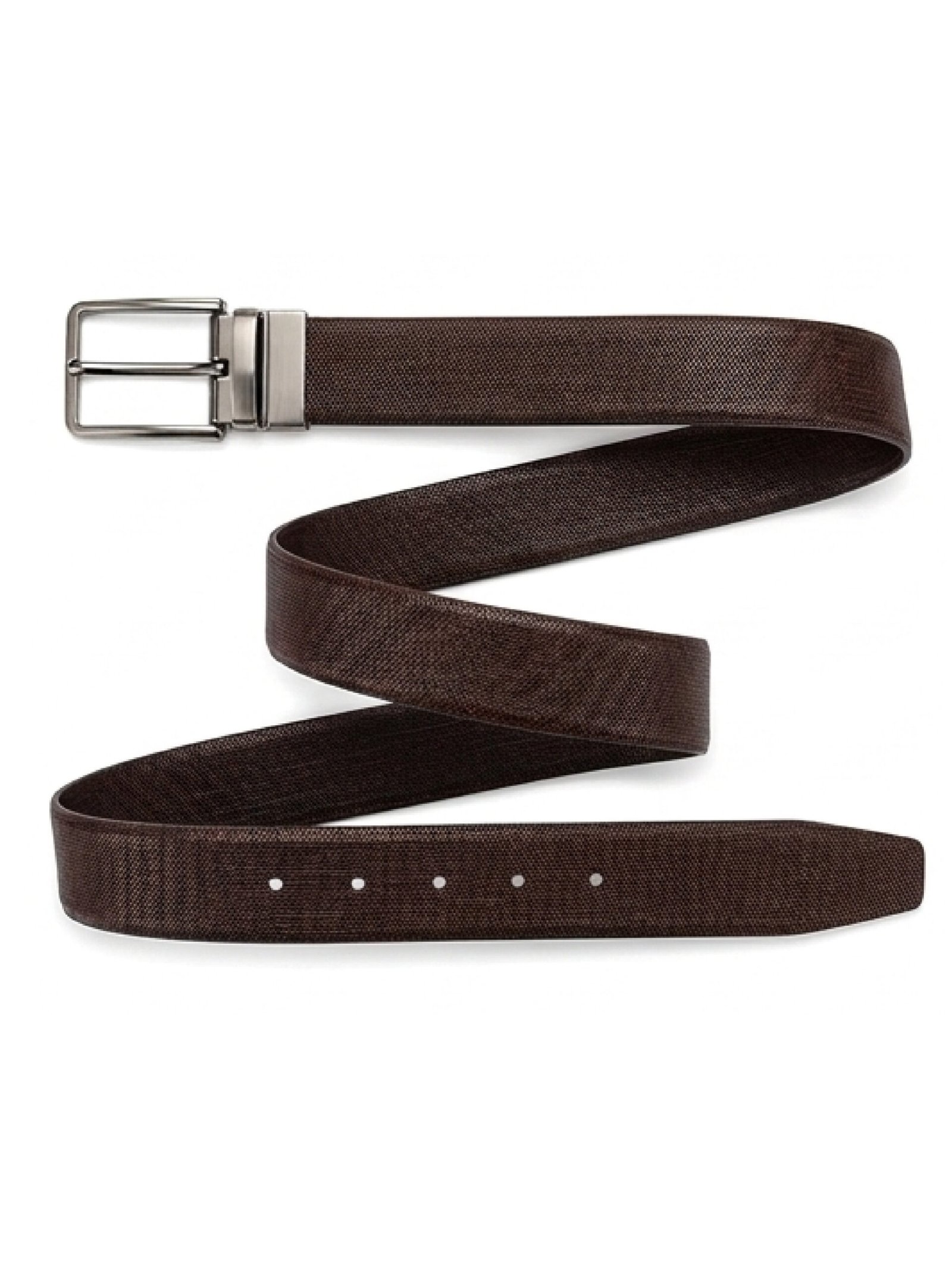 Premium Textured Men's Belt | Pin Buckle | Formal & Casual Wear - Image 3
