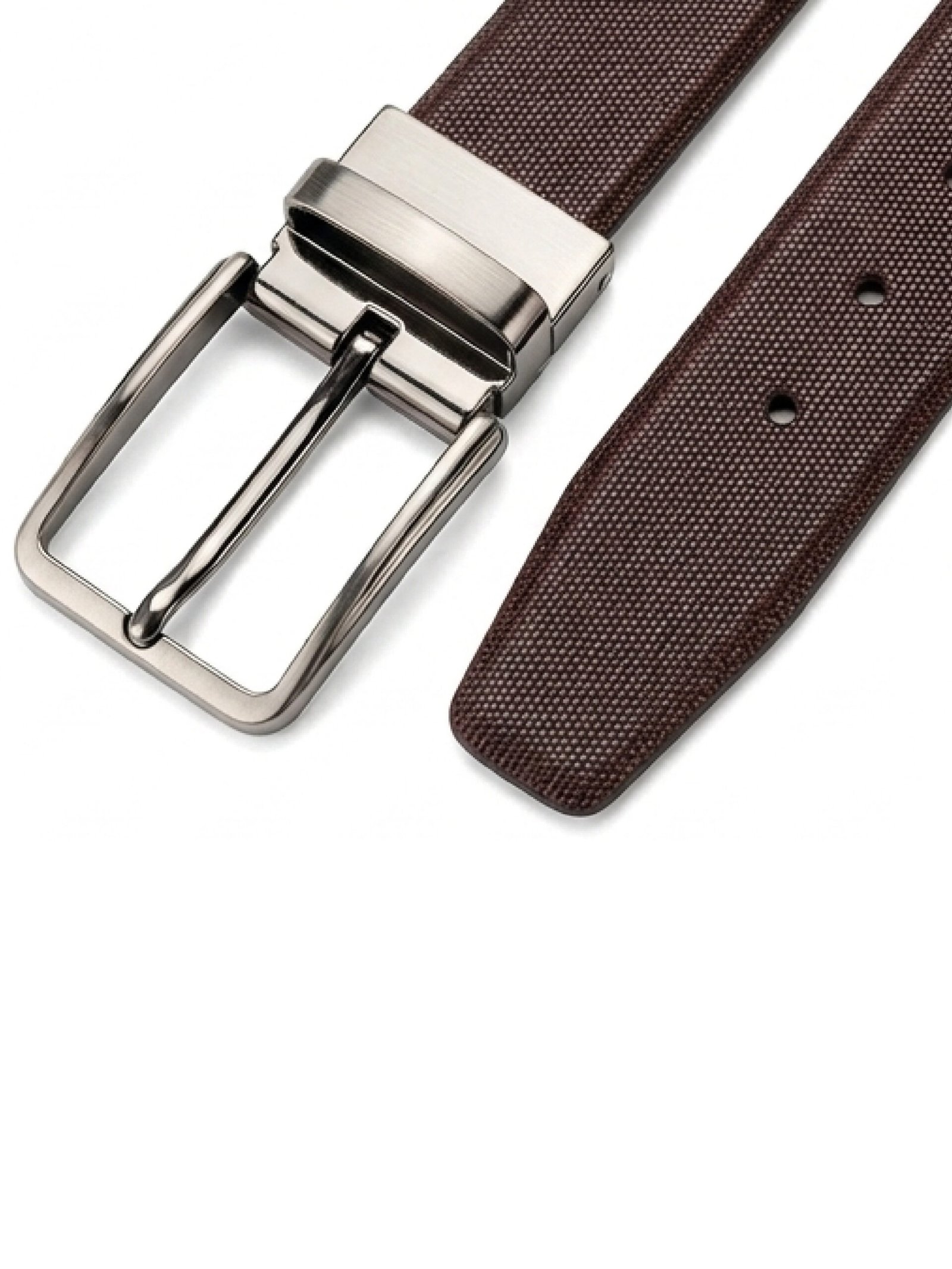 Premium Textured Men's Belt | Pin Buckle | Formal & Casual Wear - Image 4