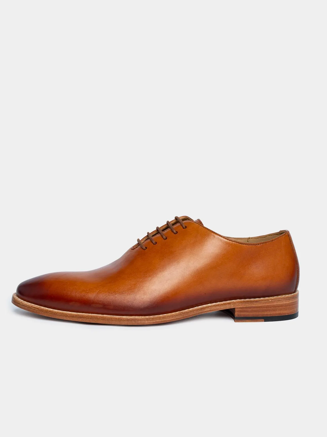 Men's Premium Tan Oxford Leather Shoes | Classic Formal Lace-Up Shoes - Image 2