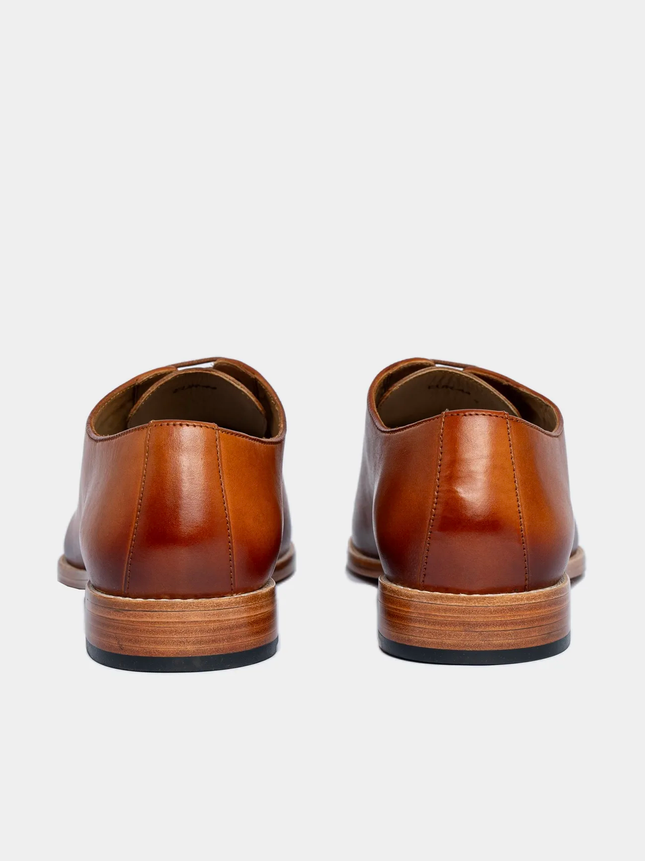 Men's Premium Tan Oxford Leather Shoes | Classic Formal Lace-Up Shoes - Image 9