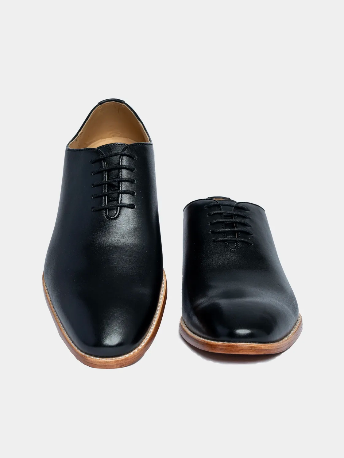 Men's Premium Black Wholecut Oxford Leather Shoes | Classic Formal Dress Shoes - Image 3