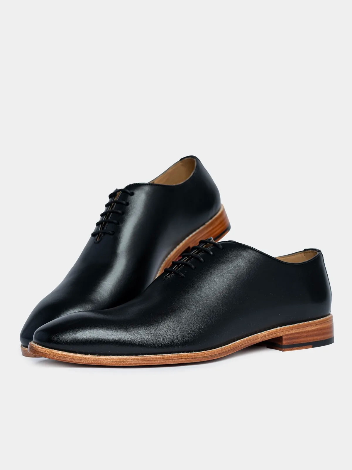 Men's Premium Black Wholecut Oxford Leather Shoes | Classic Formal Dress Shoes