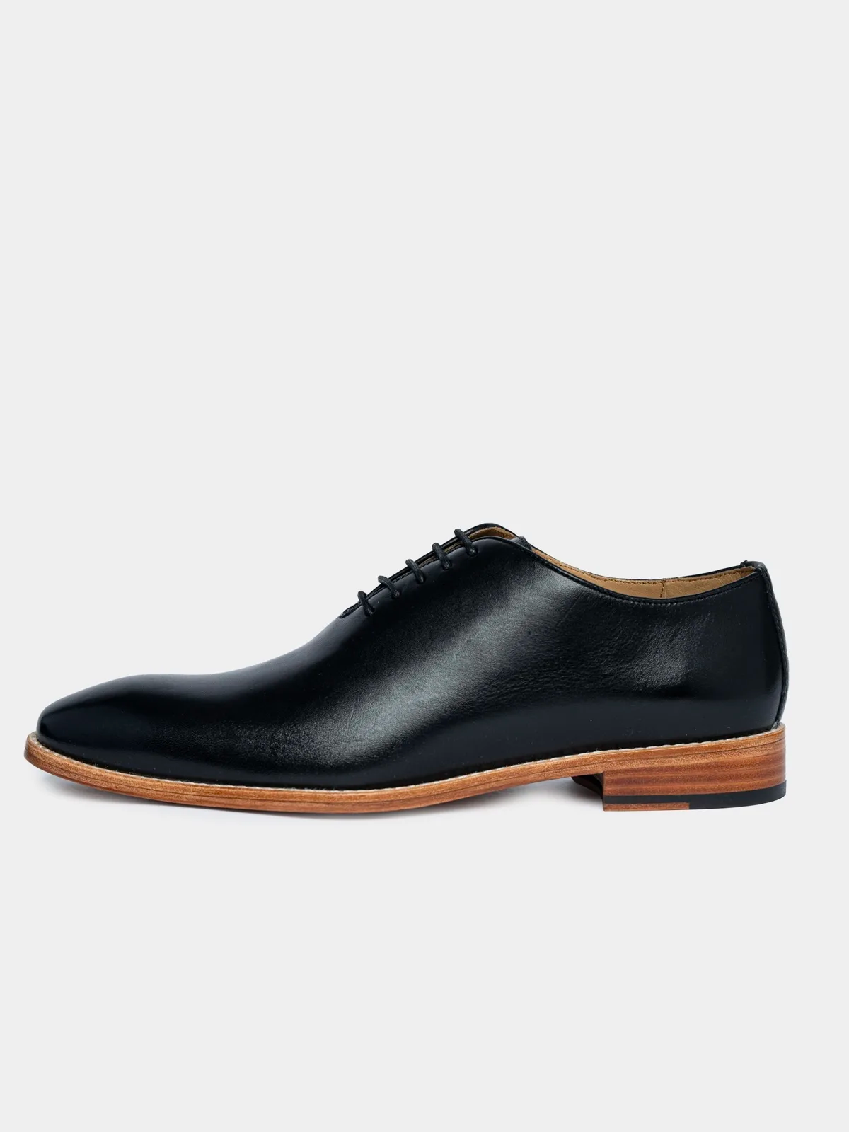 Men's Premium Black Wholecut Oxford Leather Shoes | Classic Formal Dress Shoes - Image 4