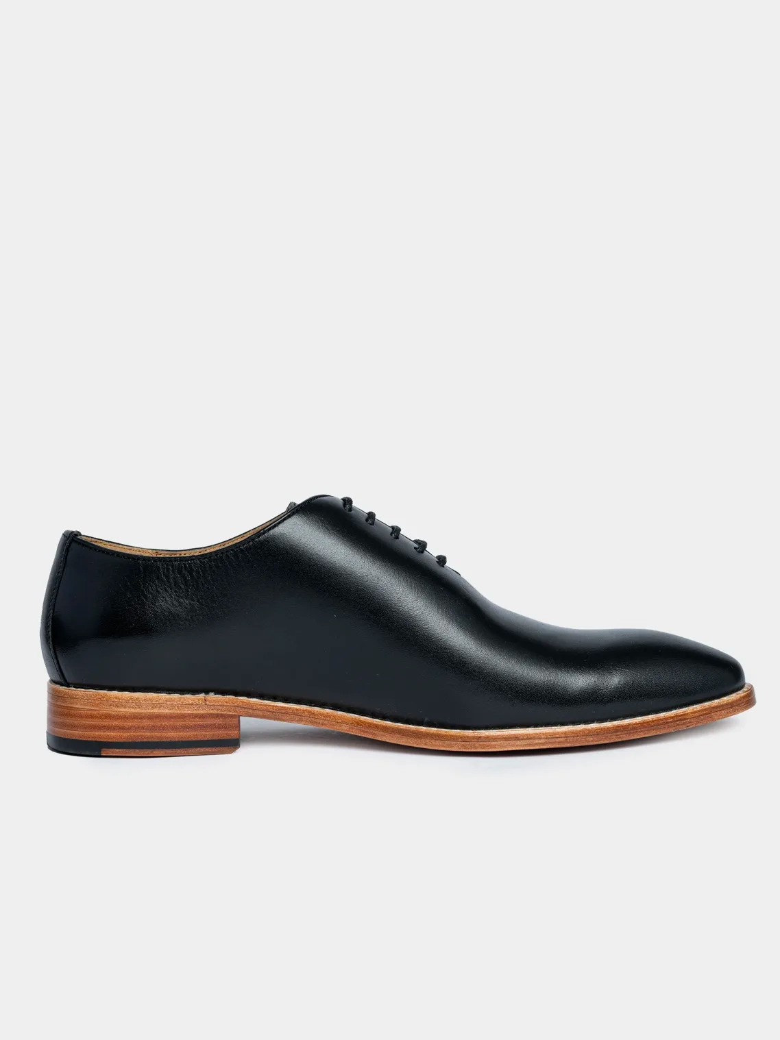 Men's Premium Black Wholecut Oxford Leather Shoes | Classic Formal Dress Shoes - Image 2