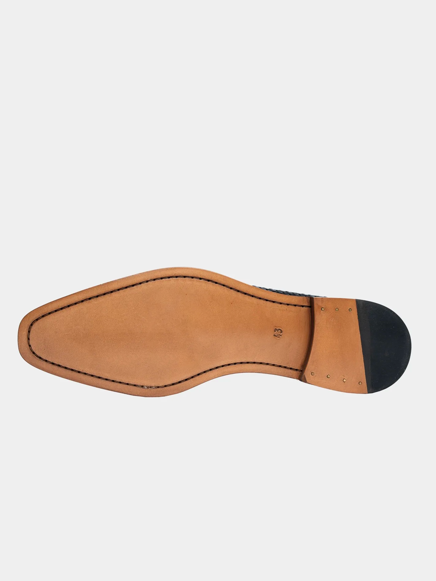 Men's Premium Tan Wholecut Oxford Leather Shoes | Classic Formal Dress Shoes - Image 5