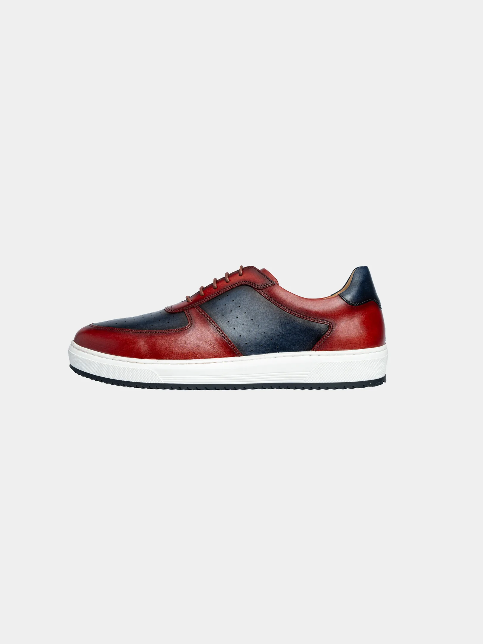 Men's Dual-Tone Leather Sneakers - Image 6
